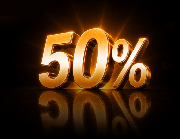 50% off special offer